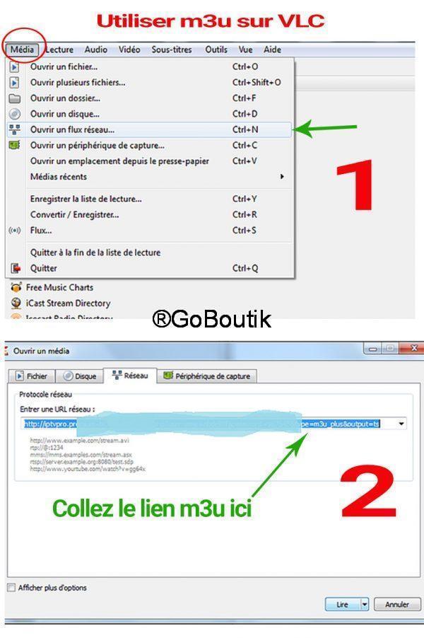 abonnement iptv m3u sur VLC