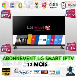 abonnement smart iptv LG 12 mois