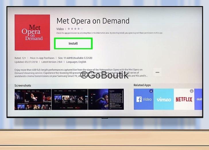 comment installer application samsung smart tv