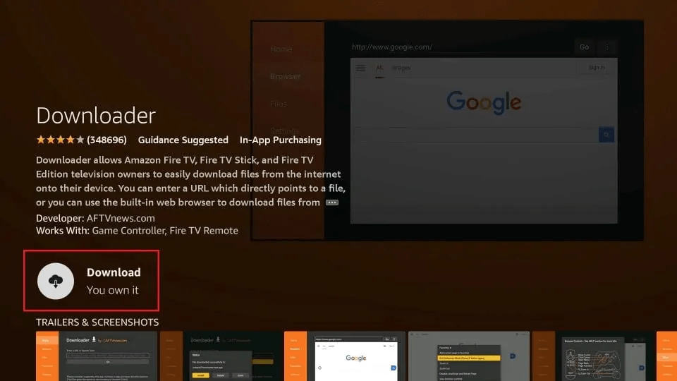 Installer Downloader sur Fire Stick