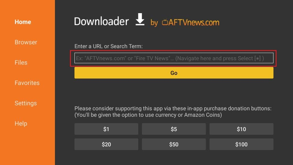 Télécharger des applications avec Downloader